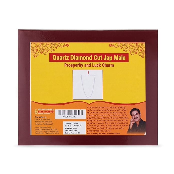 Quartz Diamond Cut Jap Mala