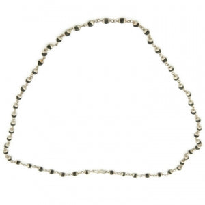 Black Tulsi Beads Capped Garland