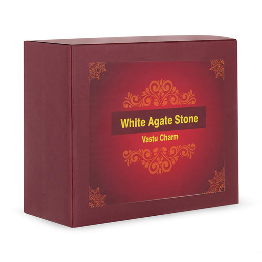 White agate stone