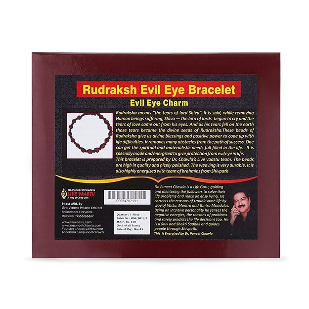 Rudraksh evil eye bracelet